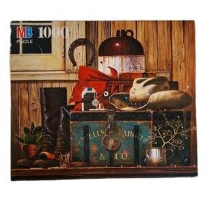Milton Bradley 1995 - Charles Wysocki's  COWBOY BOOTS #4679-22 - 1000pc Puzzle